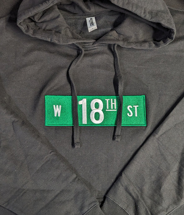 Embroidered Street Sign | Pullover Hoodie